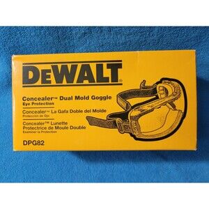 DEWALT Safety Goggles Concealer Dual Mold Clear Anti-Fog Lens 99.9% UV DPG82 New
